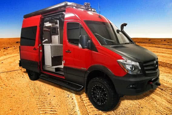 Red Sportsmobile Sprinter 4x4