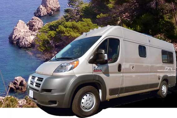 Dodge ProMaster camper van conversion.